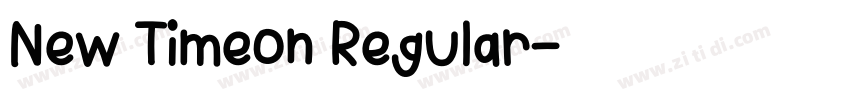 New Timeon Regular字体转换